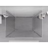 Mexen Exo-BR 3S 3-sienu verama dušas kabīne 90 x 85 cm, caurspīdīga, hroma - 8181-090-085-01-00-3S