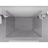 Mexen Exo-BR 3S cabina doccia a 3 lati battente 95 x 85 cm, trasparente, cromo - 8181-095-085-01-00-3S