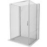 Mexen Exo-BR 3S 3-wall hinged shower cabin 100 x 85 cm, transparent, chrome - 8181-100-085-01-00-3S