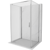 Mexen Exo-BR 3S tredelad duschkabin 80 x 95 cm, transparent, krom - 8181-080-095-01-00-3S