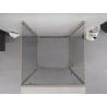 Mexen Exo-BR 3S cabina doccia a 3 lati con porta a battente 70 x 70 cm, trasparente, dorata - 8181-070-070-50-00-3S