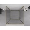 Mexen Exo-3S 3-sienu dušas kabīne ar atvērtiem durvīm 85 x 85 cm, caurspīdīga, zelta - 8181-085-085-50-00-3S