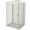 Mexen Exo-BR 3S cabina doccia 3 a pareti apribile 75 x 100 cm, trasparente, oro - 8181-075-100-50-00-3S