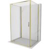 Mexen Exo-BR 3S καμπίνα ντους 3-τοίχων ανοιγόμενη 90 x 110 cm, διαφανής, χρυσή