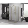 Mexen Exo-BR 3S 3-sidig duschkabin, 85 x 120 cm, transparent, guld - 8181-085-120-50-00-3S