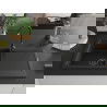 Mexen Leo Granitspüle 1-Kammer mit Abtropffläche und Küchenarmatur Telma, schwarz/silber metallic - 6501-73-670200-70-B