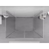 Mexen Exo-BR Duo 3S καμπίνα ντους 3-πλευρική ανοιγόμενη 110 x 75 cm, διαφανής,