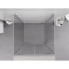 Mexen Exo-BR Duo 3S 3-seitige Duschkabine, schwenkbar 80 x 80 cm, transparent, chrom - 8182-080-080-01-00-3S