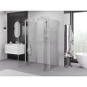 Mexen Exo-BR Duo 3S Duschkabine 3-seitig schwenkbar 80 x 90 cm, transparent, Chrom - 8182-080-090-01-00-3S