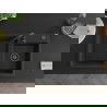 Mexen Tomas Granitspüle 2-Kammer 800 x 500 mm, schwarz/silber Metallic, schwarzer Siphon - 6516802000-73-B