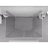 Mexen Exo-BR Duo 3S cabina doccia a 3 lati con porta a battente 70 x 120 cm, trasparente, cromato - 8182-070-120-01-00-3S