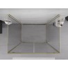 Mexen Exo-3S 3-sienu atverama dušas kabīne 110 x 70 cm, caurspīdīga, zelta - 8182-110-070-50-00-3S