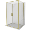 Mexen Exo-3S 3-sienu dušas kabīne 110 x 85 cm, caurspīdīga, zelta - 8182-110-085-50-00-3S