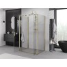Mexen Exo-BR Duo 3S douchecabine 3-zijdelig draaideur 120 x 85 cm, transparant, goud - 8182-120-085-50-00-3S
