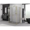 Mexen Exo-3S dušas kabīne 3-sienu atverama 110 x 90 cm, caurspīdīga, zelta - 8182-110-090-50-00-3S