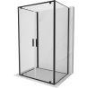 Mexen Exo-BR Duo 3S cabina doccia a 3 pareti apribile 80 x 70 cm, trasparente, nera - 8182-080-070-70-00-3S
