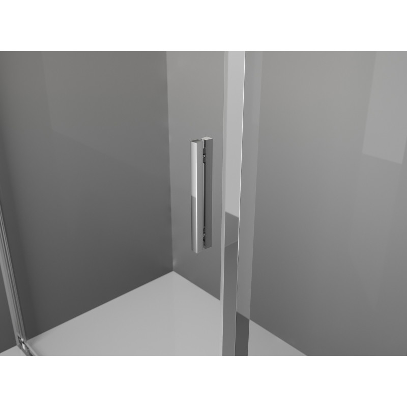 Mexen Exo-3S 3S καμπίνα ντους 3-τοίχων συρόμενη 80 x 70 cm, διάφανο, χρώμιο