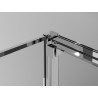 Mexen Exo-3S 3S kabina prysznicowa 3-ścienna rozsuwana 80 x 75 cm, transparent, chrom - 8153-080-075-01-00-3S