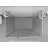 Mexen Exo-3S 3S cabina doccia a 3 lati scorrevole 90 x 75 cm, trasparente, cromo - 8153-090-075-01-00-3S