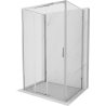 Mexen Exo-3S 3S cabina doccia 3 pareti scorrevole 100 x 75 cm, trasparente, cromo - 8153-100-075-01-00-3S