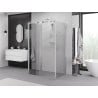 Mexen Exo-3S 3S cabina doccia 3 pareti scorrevole 100 x 75 cm, trasparente, cromo - 8153-100-075-01-00-3S