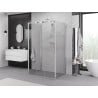 Mexen Exo-3S 3S cabina doccia 3 pareti scorrevole 100 x 75 cm, trasparente, cromo - 8153-100-075-01-00-3S