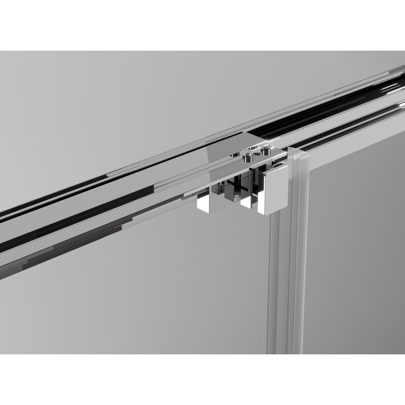 Mexen Exo-3S 3S cabina doccia 3 pareti scorrevole 100 x 75 cm, trasparente, cromo - 8153-100-075-01-00-3S