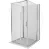 Mexen Exo-3S 3-sienu bīdāma dušas kabīne 80 x 80 cm, caurspīdīga, hroma - 8153-080-080-01-00-3S