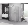 Mexen Exo-3S 3-sienu bīdāmās dušas kabīne 85 x 80 cm, caurspīdīga, hromēta - 8153-085-080-01-00-3S