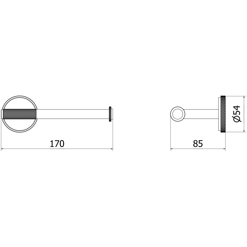 Mexen Gravo toiletrolhouder, geborsteld koper - 70A93025-65