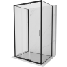 Mexen Exo-3S 3S 3-sided sliding shower enclosure 95 x 75 cm, transparent, black - 8153-095-075-70-00-3S