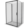 Mexen Exo-3S 3S καμπίνα ντους 3-τοιχιών συρόμενη 85 x 90 cm, διαφανής, μαύρη