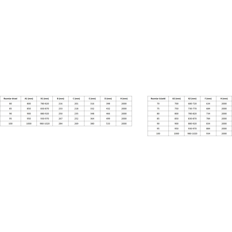 Mexen Exo-3S 3S 3-sidig duschkabin skjutdörr 90 x 90 cm, transparent, svart - 8153-090-090-70-00-3S