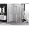Mexen Exo drsna pršna kabina 80 x 70 cm, prozorna, krom - 8153-080-070-01-00