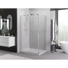 Mexen Exo drsna pršna kabina 80 x 70 cm, prozorna, krom - 8153-080-070-01-00