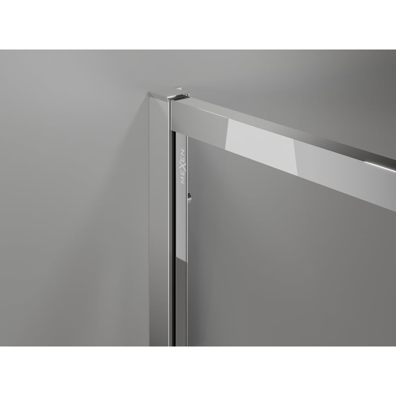 Mexen Exo drsna pršna kabina 80 x 70 cm, prozorna, krom - 8153-080-070-01-00
