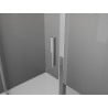 Mexen Exo drsna pršna kabina 80 x 70 cm, prozorna, krom - 8153-080-070-01-00