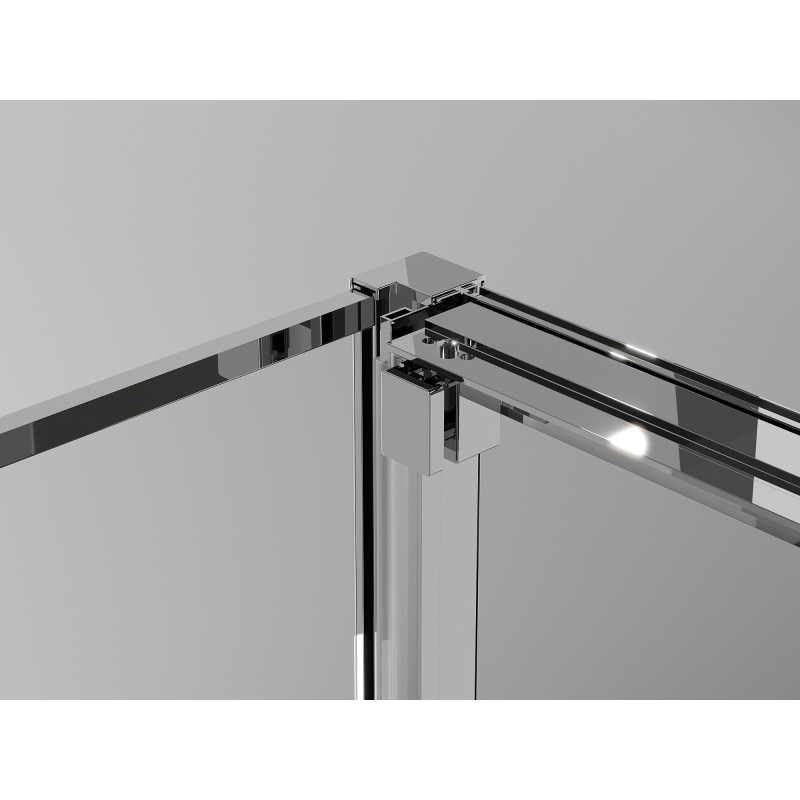 Mexen Exo-3S cabine de duche de correr 85 x 75 cm, transparente, cromada - 8153-085-075-01-00