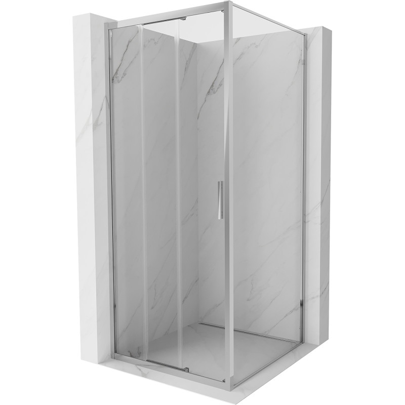 Mexen Exo-3S cabine de duche de correr 85 x 85 cm, transparente, cromada - 8153-085-085-01-00