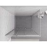 Mexen Exo-3S skjutbar duschkabin 100 x 85 cm, transparent, krom - 8153-100-085-01-00