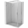Mexen Exo-3S klizna kabina na izvlačenje 80 x 90 cm, prozirna, krom - 8153-080-090-01-00