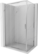 Mexen Exo bīdāmā dušas kabīne 80 x 90 cm, caurspīdīga, hromēta - 8153-080-090-01-00