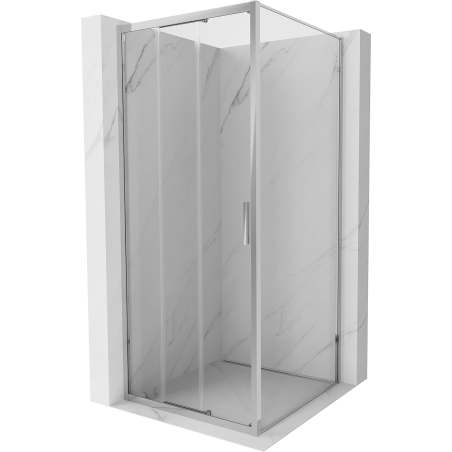 Mexen Exo-3S kabina prysznicowa rozsuwana 90 x 90 cm, transparent, chrom - 8153-090-090-01-00