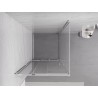 Mexen Exo-3S skjutbar duschkabin 90 x 90 cm, transparent, krom - 8153-090-090-01-00