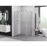 Mexen Exo-3S schuifbare douchecabine 90 x 95 cm, transparant, chroom - 8153-090-095-01-00