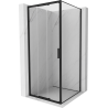 Mexen Exo-3S skjutbar duschkabin 85 x 85 cm, transparent, svart - 8153-085-085-70-00