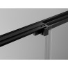 Mexen Exo bīdāmā dušas kabīne 85 x 95 cm, caurspīdīga, melna - 8153-085-095-70-00