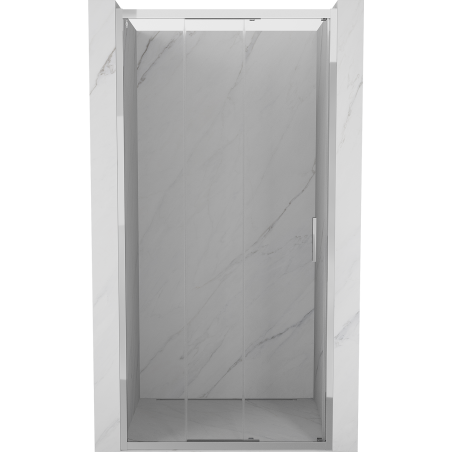 Mexen Exo-3S skjutdörrsdusch 70 cm, transparent, krom - 8153-070-000-01-00