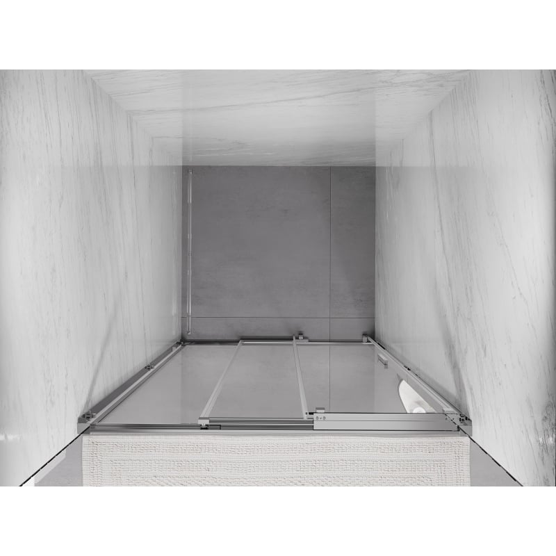 Mexen Exo-3S porte de douche coulissante 85 cm, transparent, chrome - 8153-085-000-01-00