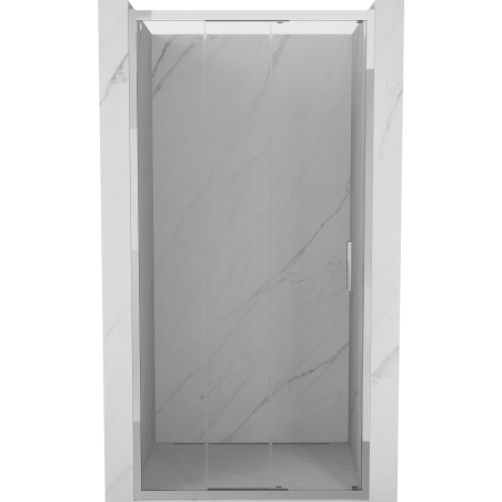 Mexen Exo-3S bīdāmās dušas durvis 100 cm, caurspīdīgas, hromētas - 8153-100-000-01-00